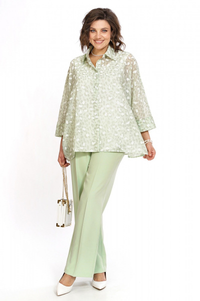 Блуза, брюки, топ Alani Collection 2530 салатовый - фото 6