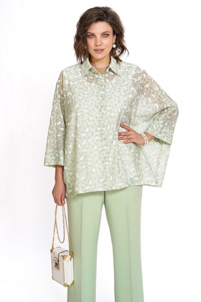 Блуза, брюки, топ Alani Collection 2530 салатовый - фото 3