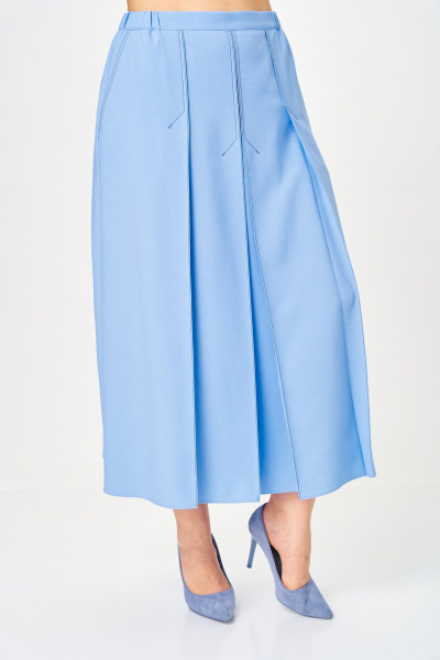 Жакет, юбка Aira Style 24140 голубой - фото 8