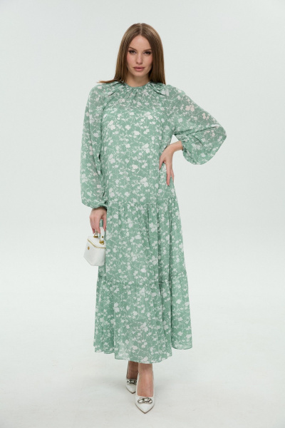 Платье NikVa 1025-2 мята - фото 7