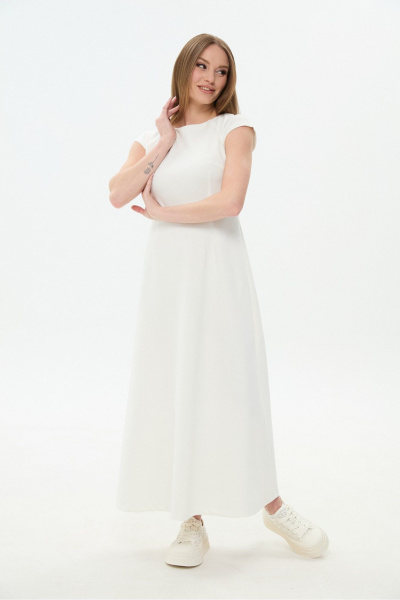 Джемпер, платье NikVa 1035-1 небесный и молоко - фото 9