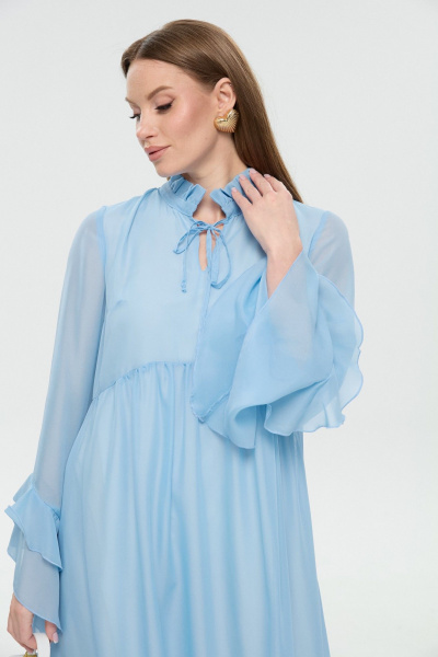 Платье NikVa 1038-1 голубой - фото 9