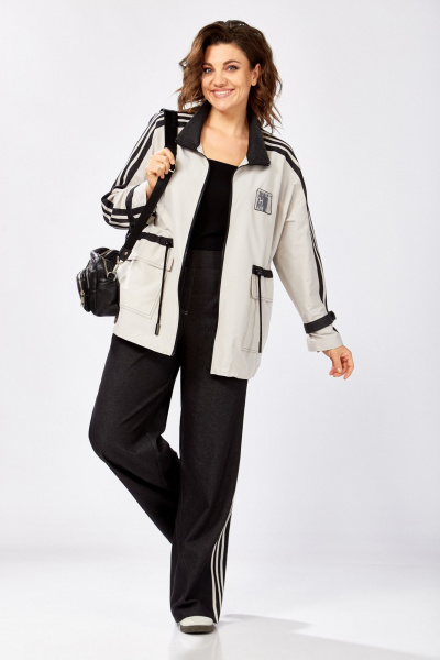 Брюки, куртка Lady Secret 25228 платиновый-черный - фото 2