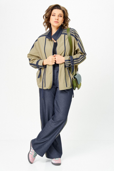 Брюки, ветровка Lady Secret 26232 хаки-синий - фото 2