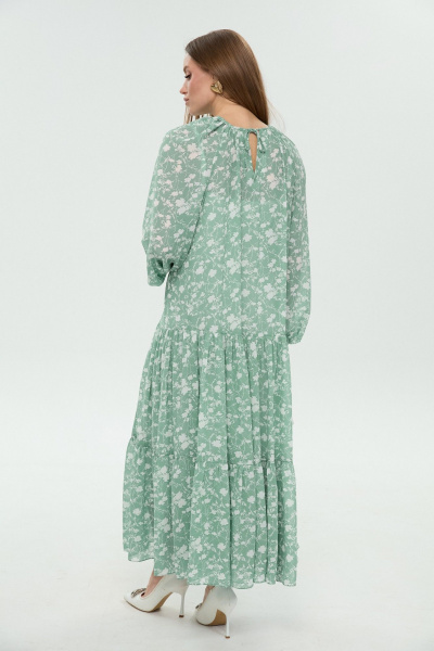 Жилет, платье NikVa 1043-1 мята и крем-брюле - фото 7