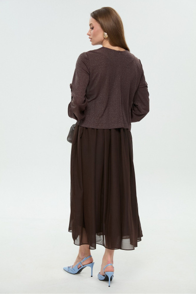Платье NikVa 740-28 горький шоколад - фото 6