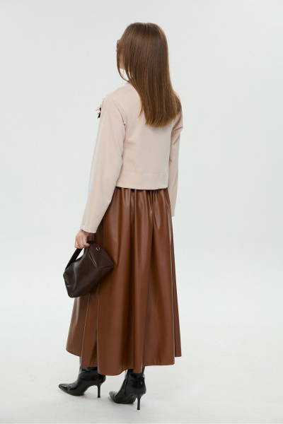 Платье NikVa 924-12 капучино и шоколад - фото 9