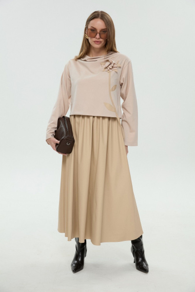 Платье NikVa 924-13 капучино - фото 13