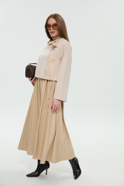Платье NikVa 924-13 капучино - фото 11