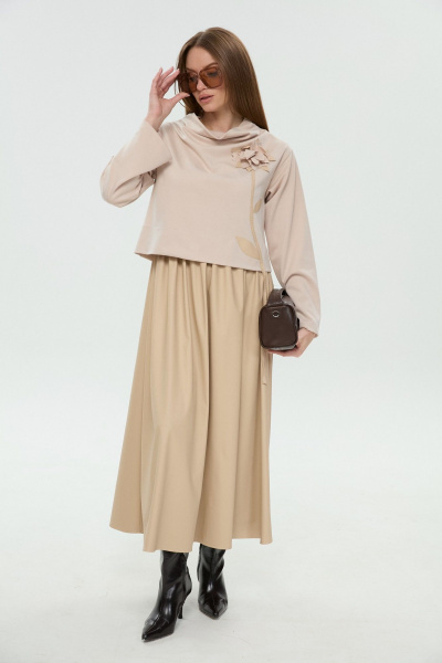 Платье NikVa 924-13 капучино - фото 7