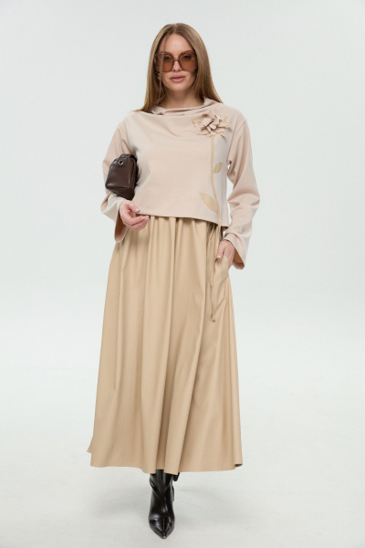 Платье NikVa 924-13 капучино - фото 1