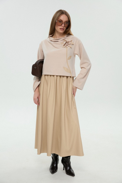 Платье NikVa 924-13 капучино - фото 2