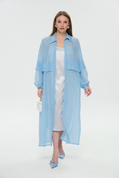 Кардиган NikVa 944-10 голубой - фото 6
