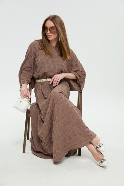 Платье NikVa 963-3 капучино - фото 8