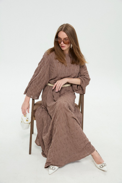 Платье NikVa 963-3 капучино - фото 4