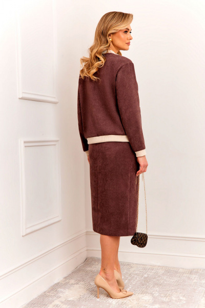 Брюки, бомбер AGATTI 5993-1 кофейный - фото 4