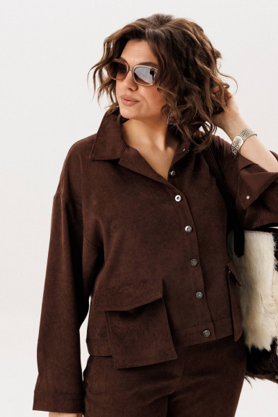 Жакет Anelli 1528.2 макадамия - фото 10