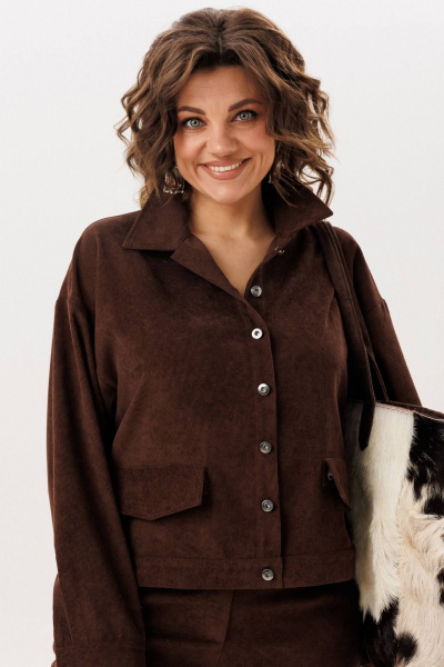 Жакет Anelli 1528.2 макадамия - фото 4