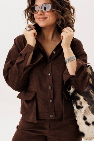 Жакет Anelli 1528.2 макадамия - фото 3