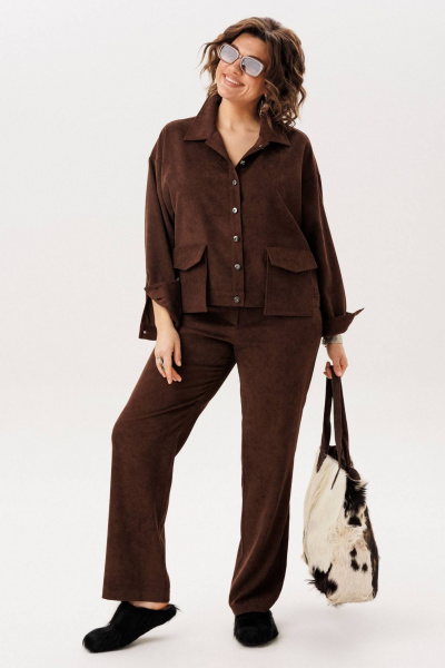 Брюки Anelli 1815 макадамия - фото 4