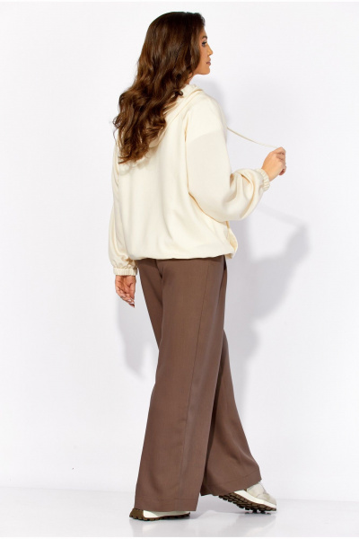 Брюки, куртка, топ TAiER 1431 молочный/шоколад - фото 7