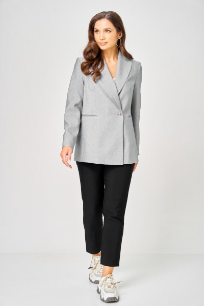 Жакет LeNata 12546 серый - фото 6