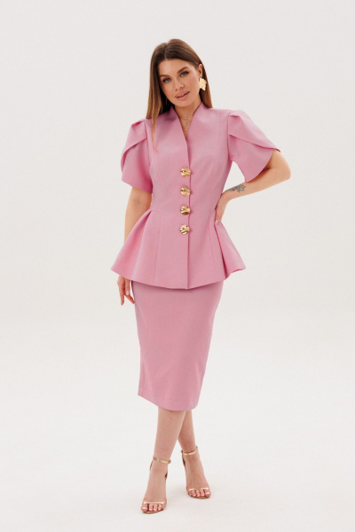 Жакет, юбка Ambera Style 2157-2 пудра - фото 1