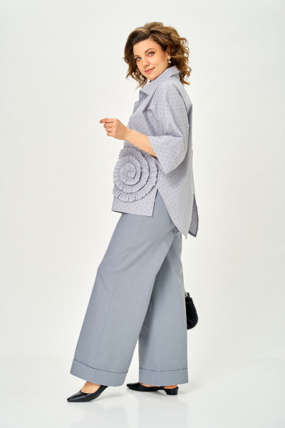 Блуза Michel chic 786/1 ниагара - фото 3