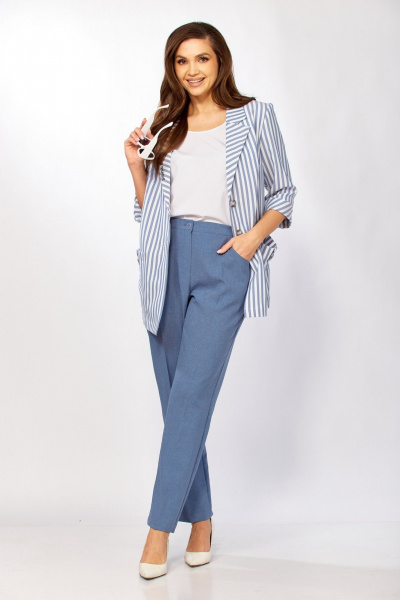 Блуза, брюки, жакет Tensi 371 джинс - фото 6