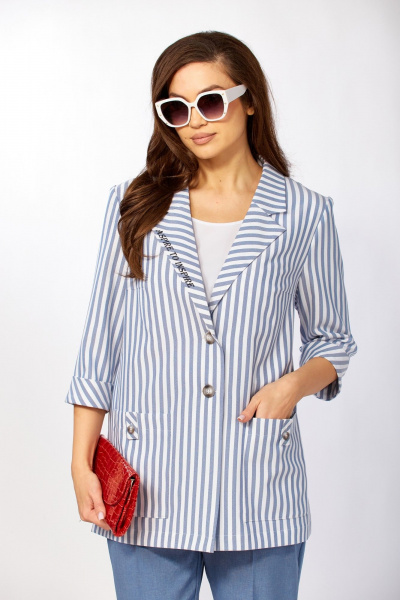 Блуза, брюки, жакет Tensi 371 джинс - фото 5