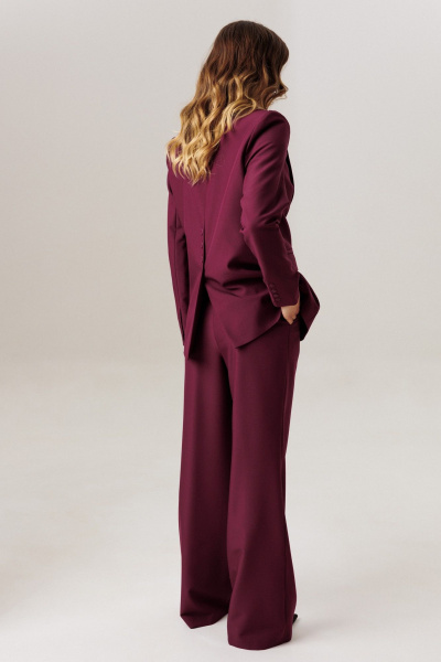 Брюки, жакет Ларс Стиль 1197/2 марсала - фото 6
