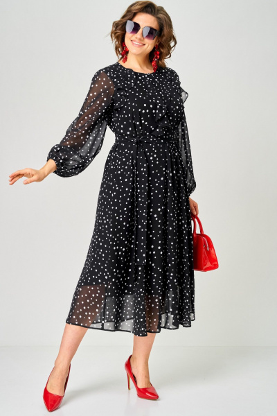 Платье EVA GRANT 7177С горох - фото 15