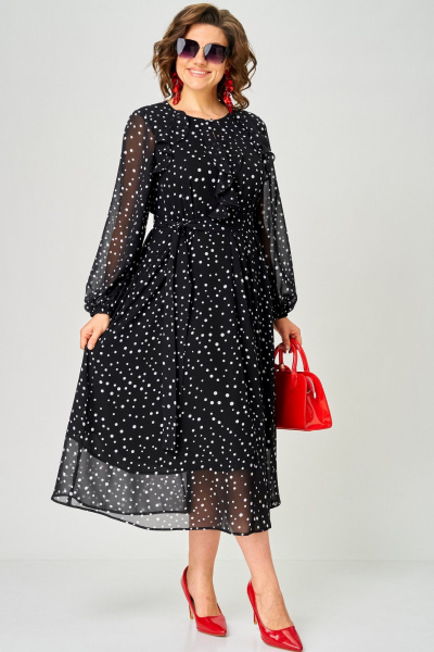 Платье EVA GRANT 7177С горох - фото 12
