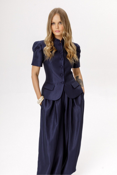 Брюки PiRS 6671 синий - фото 5