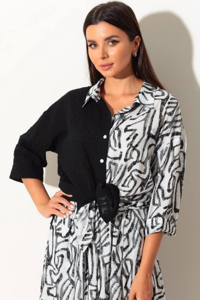 Рубашка, юбка Koketka i K 860 черный+белый - фото 3