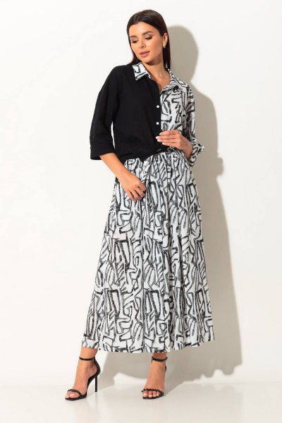 Рубашка, юбка Koketka i K 860 черный+белый - фото 4