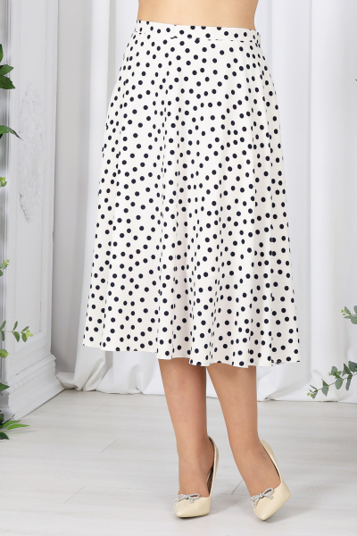 Блуза, брюки Ninele 5992 молочный+горох - фото 10