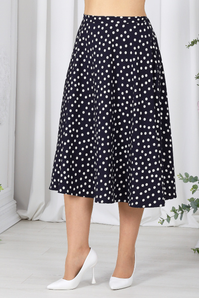 Блуза, брюки Ninele 5992 синий+горох - фото 10