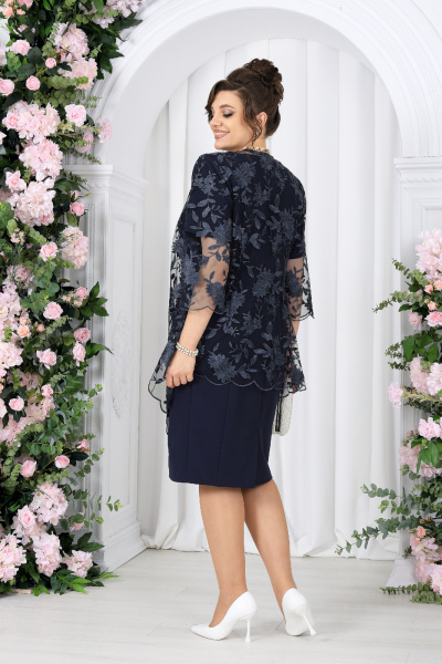 Кардиган, платье Ninele 6089 синий - фото 8