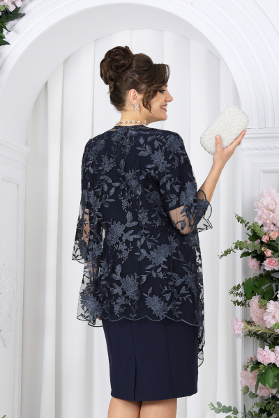 Кардиган, платье Ninele 6089 синий - фото 11