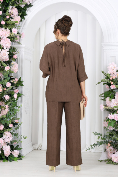 Блуза, брюки Ninele 7497 коричневый - фото 8