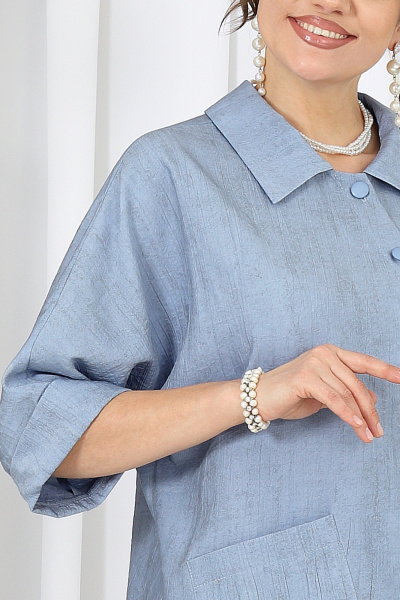 Блуза, брюки Ninele 7497 небесный - фото 5