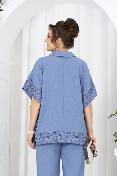 Блуза, брюки Ninele 7525 небесный - фото 8