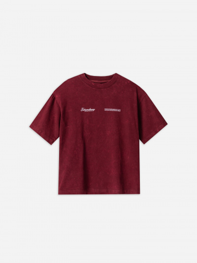 Футболка Mark Formelle 111883/25-ОБР5898П-0 ACID_WASH_портвейн_печать1_009.2_Эйсид_007_1_сл_н - фото 2