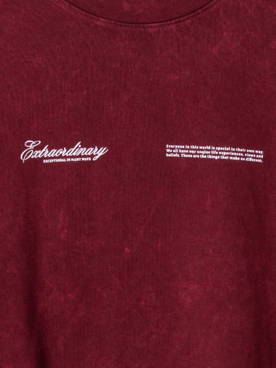 Футболка Mark Formelle 111883/25-ОБР5898П-0 ACID_WASH_портвейн_печать1_009.2_Эйсид_007_1_сл_н - фото 3