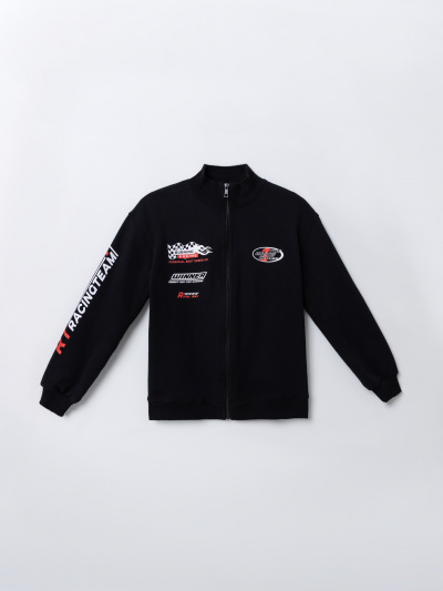 Толстовка Mark Formelle 123448/25-35533П-7 черный_печать5_2_сл_на_ЛВ_дет_пер_2_сл_на_ПР_дет_пе - фото 1