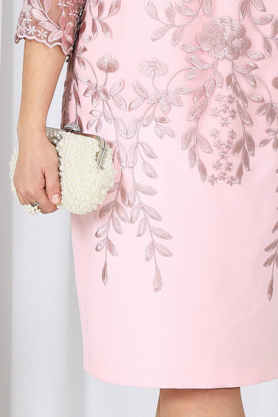 Платье Ninele 6053 пудровый - фото 5