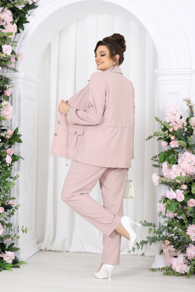 Брюки, жакет, майка Ninele 7492 пудровый - фото 15