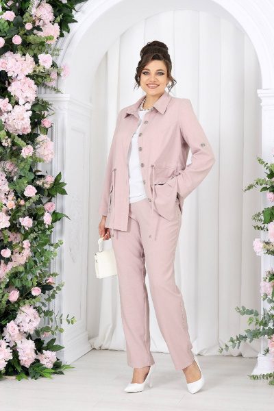 Брюки, жакет, майка Ninele 7492 пудровый - фото 8