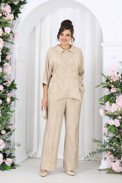 Блуза, брюки Ninele 7497 бежевый - фото 4